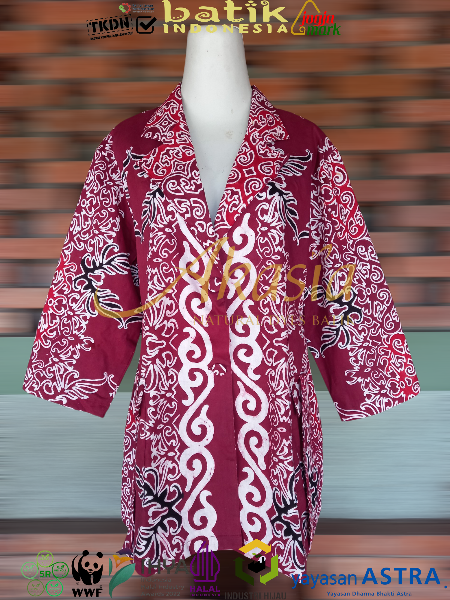Blus batik motif kalimantan