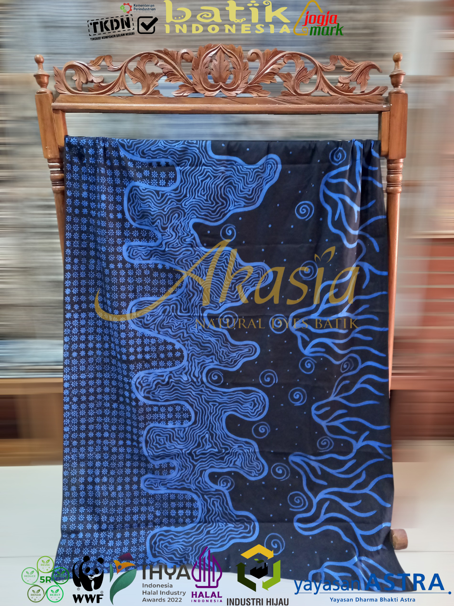 Kain batik cap kombinasi tulis