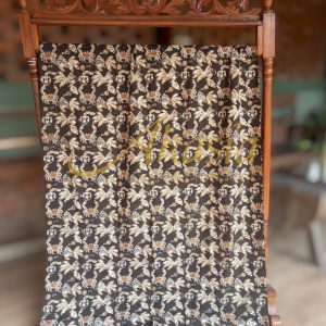 Kain batik cap motif biota laut